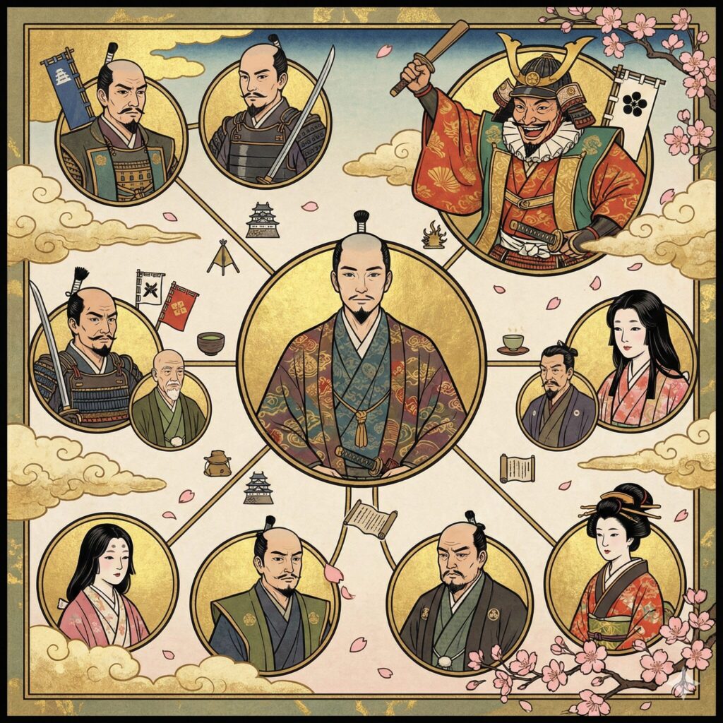 豊臣秀長の大河ドラマの登場人物・相関図を整理する