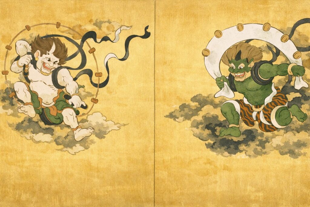 風神雷神　尾崎光琳